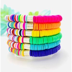 Handmade Heishi bead bracelets